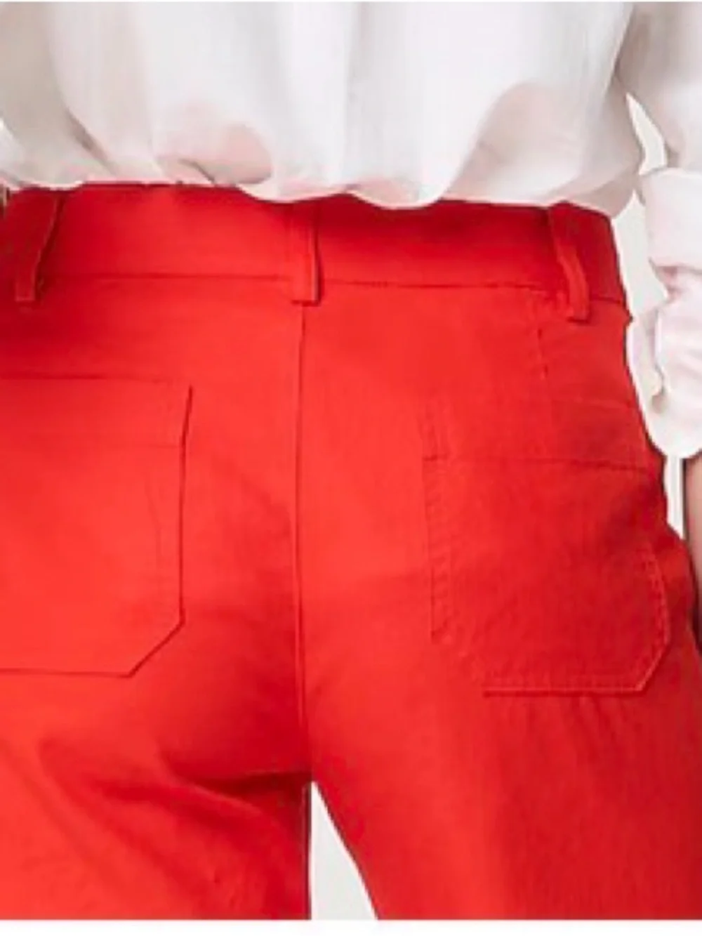J. Crew Factory Women’s Wide Leg Pants in Bright Red